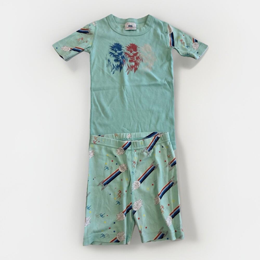 Hanna Andersson Boys 6-7 120cm Chewbacca Star Wars Pajamas